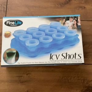 New Icy shots 12 Frozen Ice Shot Glasses Mold Tray